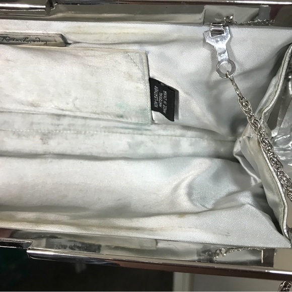 Kate Landry silver shoulder chain purse - Picture 10 of 11